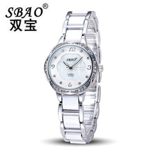 Glod women Ladies dress quartz watch Elegant Fashion Mother Of Pearl Dial bracelet watch montre femme relogio feminino EF8