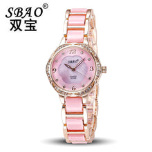 Glod women Ladies dress quartz watch Elegant Fashion Mother Of Pearl Dial bracelet watch montre femme relogio feminino EF8