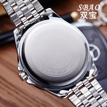 Luxury Men's Circular Dial 3 Movement Stainless Steel Strap Quartz Wrist Watch Men Sports Quartz-Watch Relogio Masculino EF8