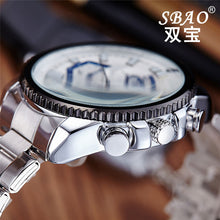 Luxury Men's Watch Stainless Steel Band Waterproof Quartz Business Wristwatch Men Sports Quartz-Watch Relogio Masculino EF8
