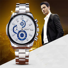 Luxury Men's Watch Stainless Steel Band Waterproof Quartz Business Wristwatch Men Sports Quartz-Watch Relogio Masculino EF8