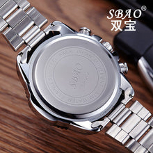 Luxury Men's Watch Stainless Steel Band Waterproof Quartz Business Wristwatch Men Sports Quartz-Watch Relogio Masculino EF8