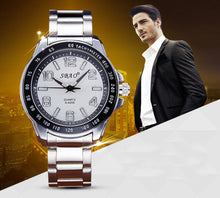 Men Sports Luxury Men's Watch Stainless Steel Band Waterproof Quartz Business Quartz-Watch Wristwatch Relogio Masculino EF8
