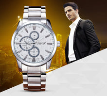 Sports Quartz Mens Watches Top Luxury Quartz-watch Clock Stainless SteelWristwatch Relogio Masculino EF8