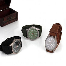 Fashion Sport Outdoor Men's Date Quartz Analog Wrist Watch Military Sports Canvas Strap Unisex Army Style Watch Homme Reloj EF8