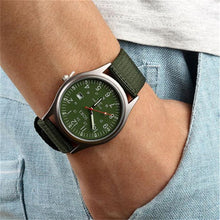 Fashion Sport Outdoor Men's Date Quartz Analog Wrist Watch Military Sports Canvas Strap Unisex Army Style Watch Homme Reloj EF8