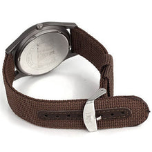 Fashion Sport Outdoor Men's Date Quartz Analog Wrist Watch Military Sports Canvas Strap Unisex Army Style Watch Homme Reloj EF8
