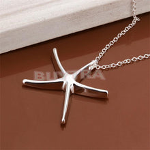 Sea Star Women Pendant Necklace Elegant Brief Silver Plated Starfish Women 18in Jewelry Gifts For Lady EF8