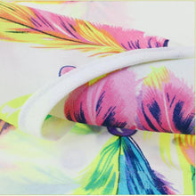 Plus Size Women Feathers Chiffon Top Casual Short Sleeve Loose T-Shirt EF8
