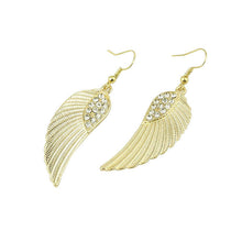 Fashion Women girls Jewelry Rhinestone Angel Wings Earrings EF8