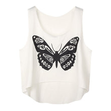 Casual Women Cartoon Crop T-Shirt Emoji Tank Top VBlouse Sleeveless EF8