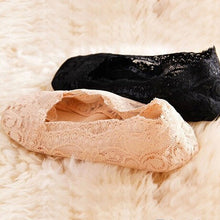 Fashion Women's Cotton Lace Antiskid Invisible Liner Low Cut Socks Causal EF8