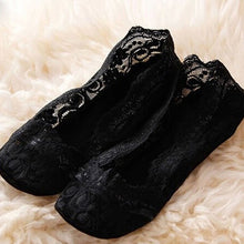 Fashion Women's Cotton Lace Antiskid Invisible Liner Low Cut Socks Causal EF8