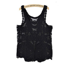 Lace Sleeveless Crochet Knit Vintage Women VTank Top Shirt Sexy EF8