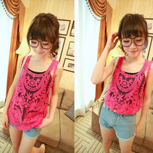 Lace Sleeveless Crochet Knit Vintage Women VTank Top Shirt Sexy EF8
