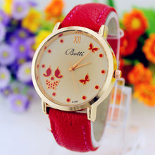 Luxury Elegant Women's Watch Stainless steel Leather Wristwatch Fashion Ladies Dress Watch EF8