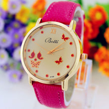 Luxury Elegant Women's Watch Stainless steel Leather Wristwatch Fashion Ladies Dress Watch EF8