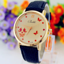 Luxury Elegant Women's Watch Stainless steel Leather Wristwatch Fashion Ladies Dress Watch EF8