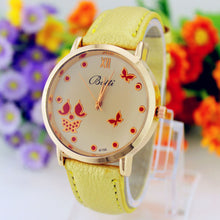 Luxury Elegant Women's Watch Stainless steel Leather Wristwatch Fashion Ladies Dress Watch EF8