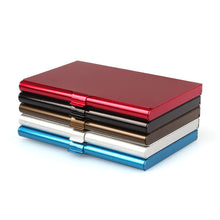 Creative Aluminum Holder Metal Box Cover Credit Business Card Wallet EF8