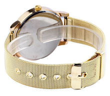 Classic Women's Fashion Numeral Quartz Wrist Watch Dress Watch Gold EF8