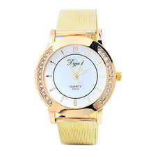 Classic Women's Fashion Numeral Quartz Wrist Watch Dress Watch Gold EF8
