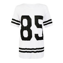 Fashion Womens Baseball Short Sleeeve Shirt Loose Mini Shirtdress 85 printed blouse EF8