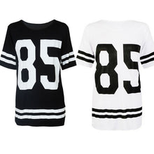 Fashion Womens Baseball Short Sleeeve Shirt Loose Mini Shirtdress 85 printed blouse EF8