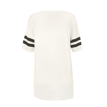 Fashion Womens Baseball Short Sleeeve Shirt Loose Mini Shirtdress 85 printed blouse EF8