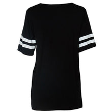 Fashion Womens Baseball Short Sleeeve Shirt Loose Mini Shirtdress 85 printed blouse EF8