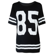Fashion Womens Baseball Short Sleeeve Shirt Loose Mini Shirtdress 85 printed blouse EF8