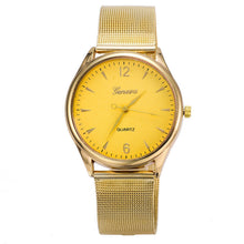 Gold watch Full stainless steel woman fashion dress watches men quartz watch qualityship EF8