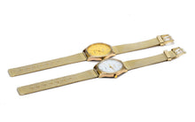 Gold watch Full stainless steel woman fashion dress watches men quartz watch qualityship EF8