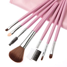 7pc Cosmetics Makeup Brushes Tools Eye Eyebrow Shadow Powder Lipsticks Make up Kit Gift Bag EF8