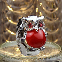 Creative Fashion Retro Owl Finger Watch Clamshell Ring Watch EF8