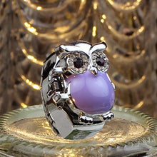 Creative Fashion Retro Owl Finger Watch Clamshell Ring Watch EF8