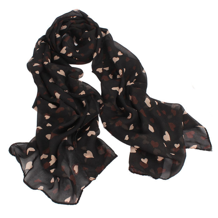 Love Heart Soft Long Shawl Scarf Wrap Stole For Womens Girls 160CM X 48CM EF8