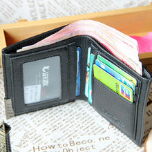 Men's Boy's Classic Simple Bifold Leather Wallet Pockets Credit/ID Cards Holder Money Purse Shipping EF8