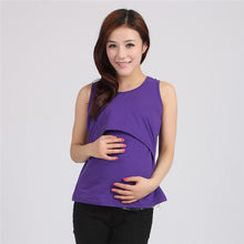 Pregnant Maternity Clothes Nursing Tops Breastfeeding VT-Shirt EF8