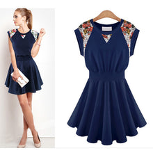 Dress SexyWomens Girl Floral Ruffle Women Casual Sleeveless Evening Party Prom Mini Dress Plus Size EF8