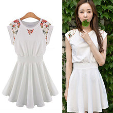 Dress SexyWomens Girl Floral Ruffle Women Casual Sleeveless Evening Party Prom Mini Dress Plus Size EF8