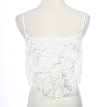 Lace Floral Crop Tops Bralette Bralet White For Women Plus Size EF8
