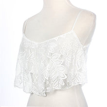 Lace Floral Crop Tops Bralette Bralet White For Women Plus Size EF8