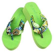 Korean Womens Casual Beach Slippers Wedge Platform Thong Flip Flops Sandals Shoes EF8
