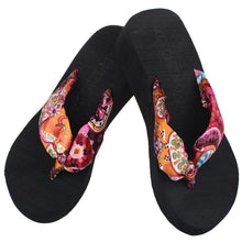 Korean Womens Casual Beach Slippers Wedge Platform Thong Flip Flops Sandals Shoes EF8