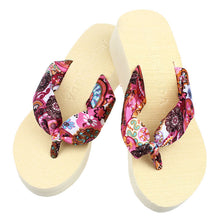 Korean Womens Casual Beach Slippers Wedge Platform Thong Flip Flops Sandals Shoes EF8