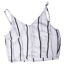 Sexy Backless Short Rompers Womens Jumpsuit Casual Chiffon Overalls For Women Playsuit White Women Striped Jumpsuit EF8