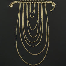 Sexy Body Chain Women Necklaces   Pendants Tassel Alloy Punk Long Necklace Designer Jewelry EF8