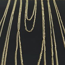 Sexy Body Chain Women Necklaces   Pendants Tassel Alloy Punk Long Necklace Designer Jewelry EF8