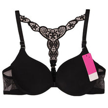 Sexy Bra For Women Front Closure Floral Lace Racer Back Padded Push Up Bra Seamless Sutian Y-line Straps Women Underwear EF8